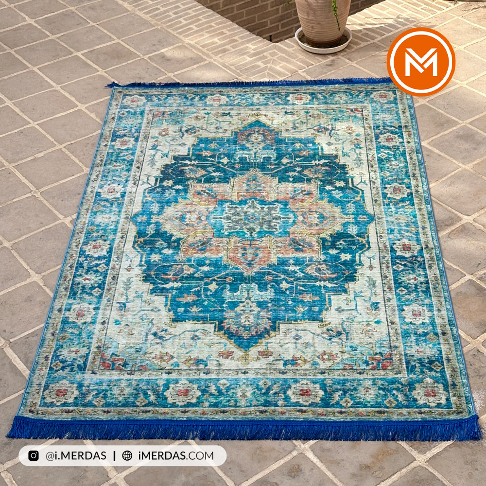 فرش کهنه نما کد N00021 زمینه تمام رنگ